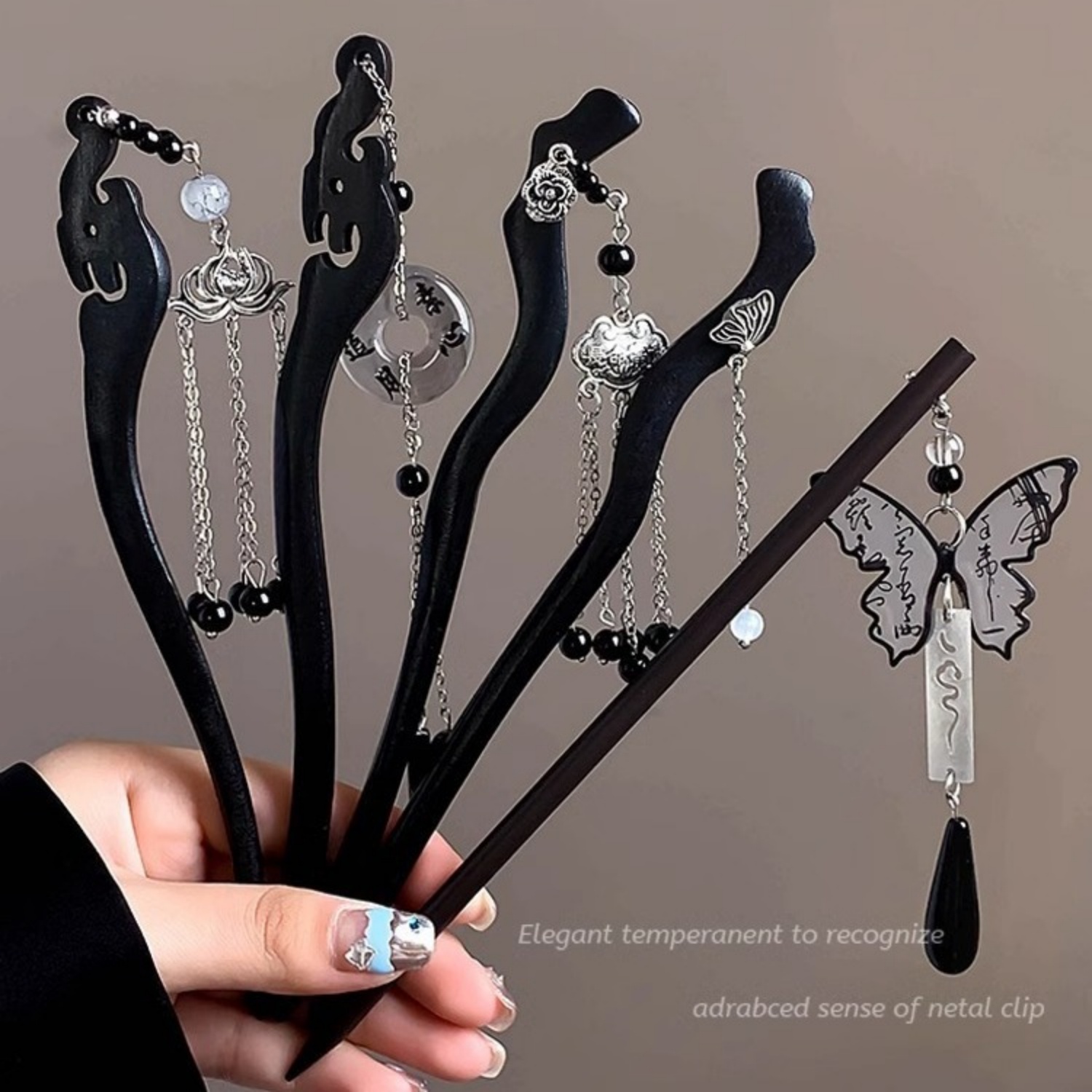 Hair Fork Stick - Licht Luxus Holz Quaste Haarnadel Für