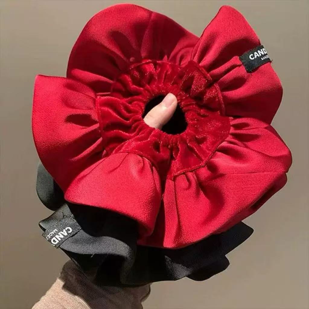 Hair Tie Velvet - Übergroße Haargummis aus Samt – Luxus-Haargummis