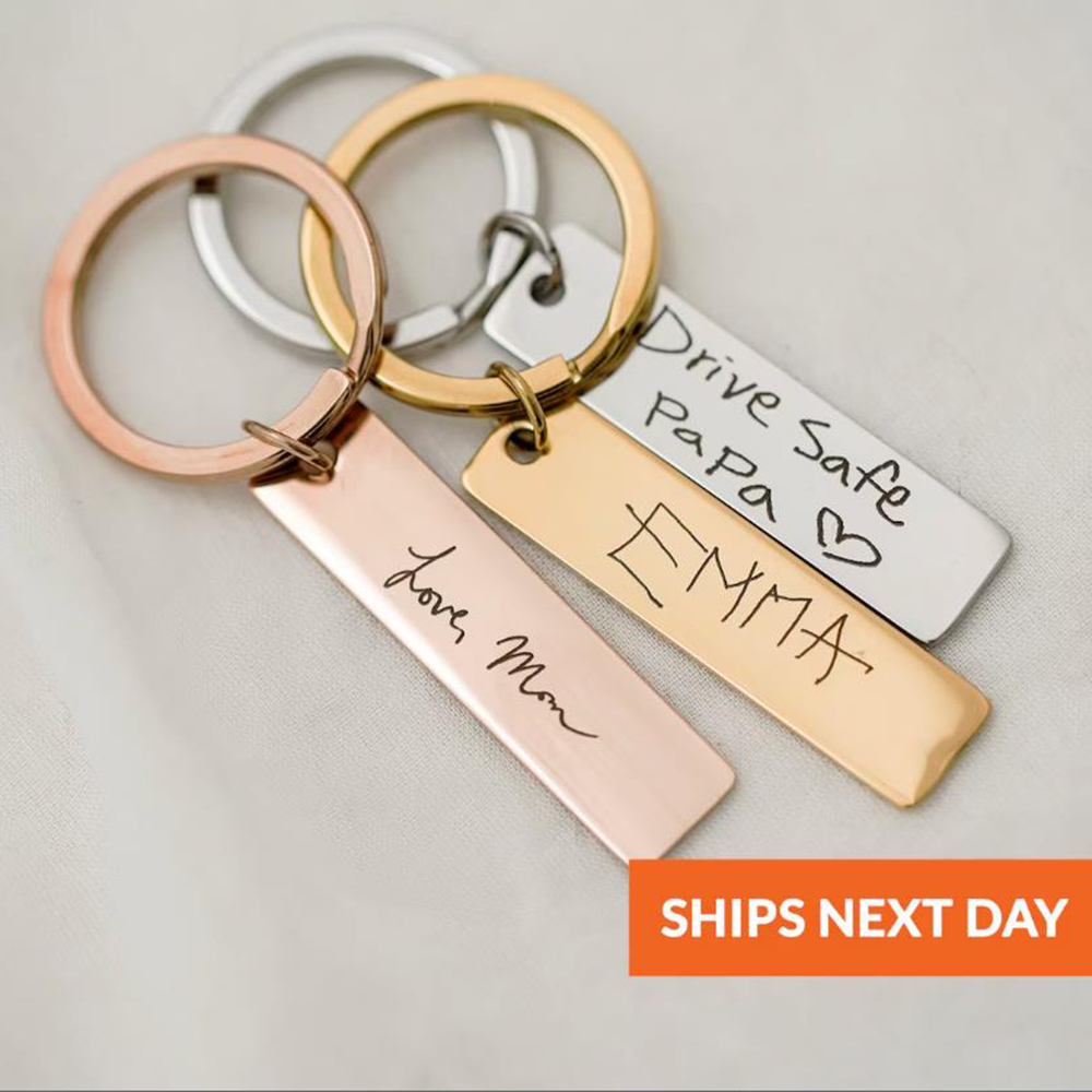 Women'S Accessories Gift Ideas - Tatsächlicher handgeschriebener Schlüsselanhänger, personalisierter Schlüsselanhänger, geeignet