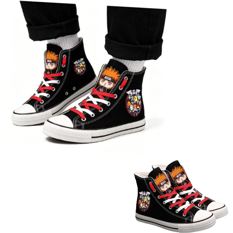 Women'S Accessories Gift Ideas - Naruto Uzumaki High-Top-Leinenschuhe für Herren und