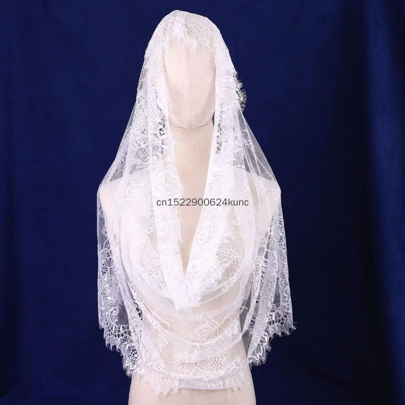 Women Accessories India - Muslimischer Brautschleier für Frauen, bestickt, mit