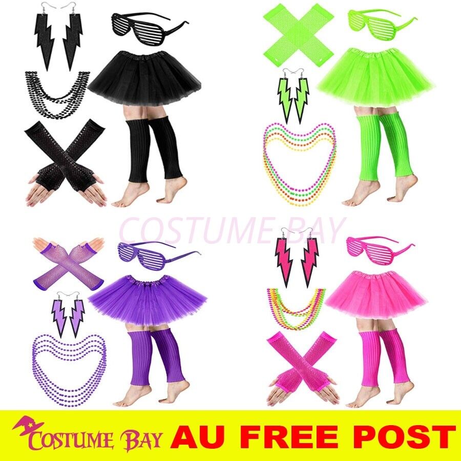 Women'S Accessories In The 80S - PESENAR Damen Neon 80er Jahre Tutu