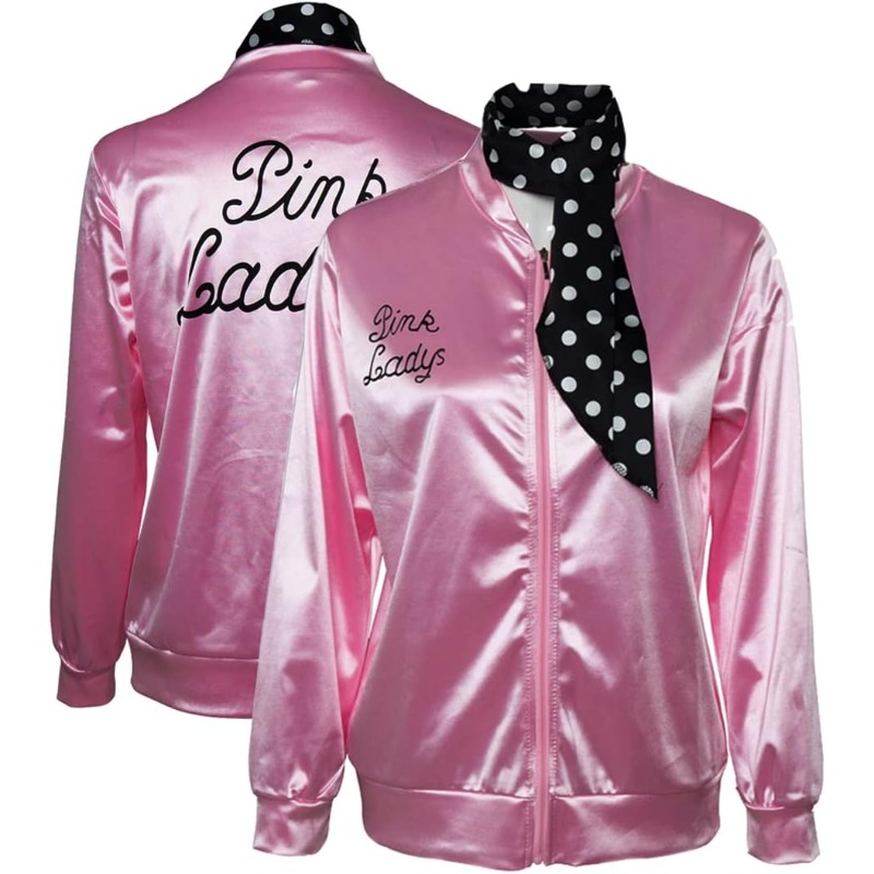 Women'S Accessories In The 1950S - Rosa Satinjacke und Schals für Damen
