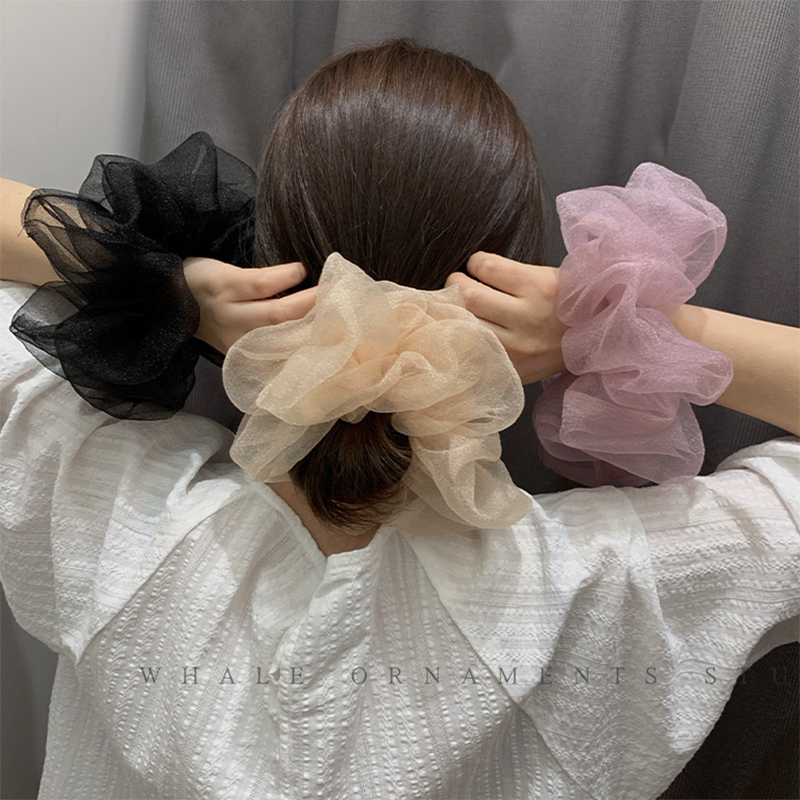 Hair Tie Velvet - 2022 sommer Organza Scrunchies Frauen Elastische