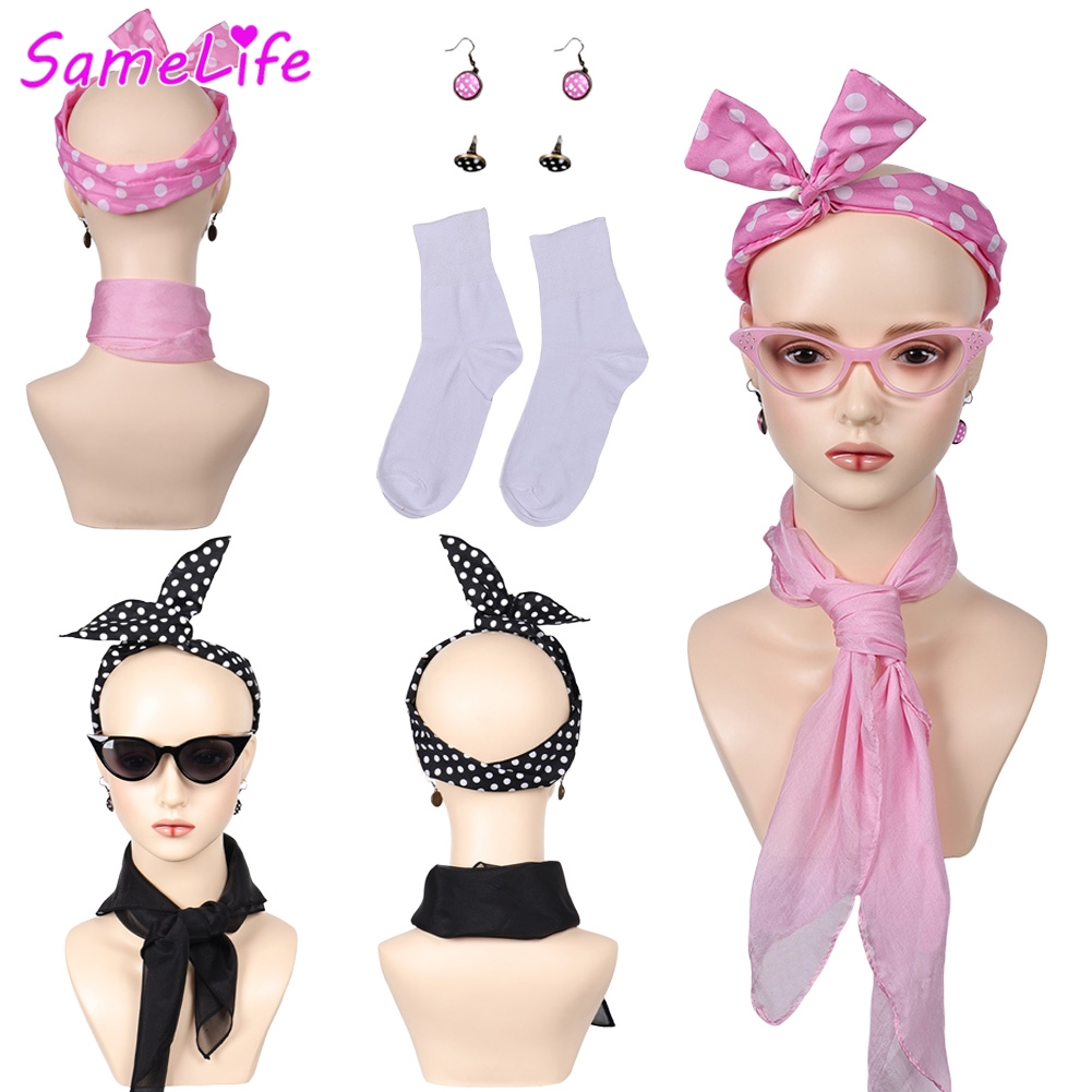 Women'S Accessories In The 1950S - Film Grease 1950er Jahre Pink Ladies