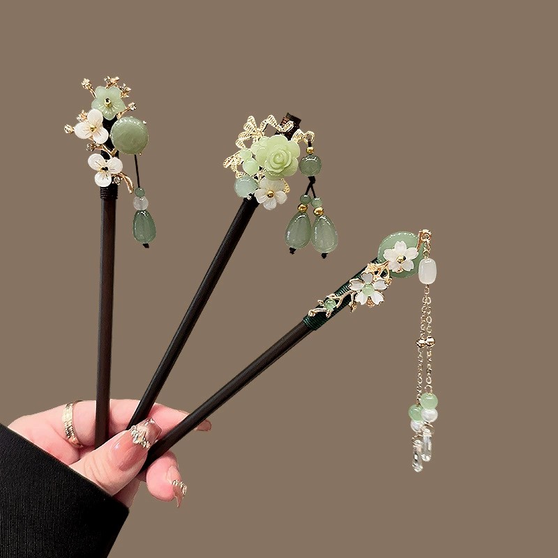 Hair Fork Stick - Antike Holz Haarnadel Damen Eleganter Haarstab