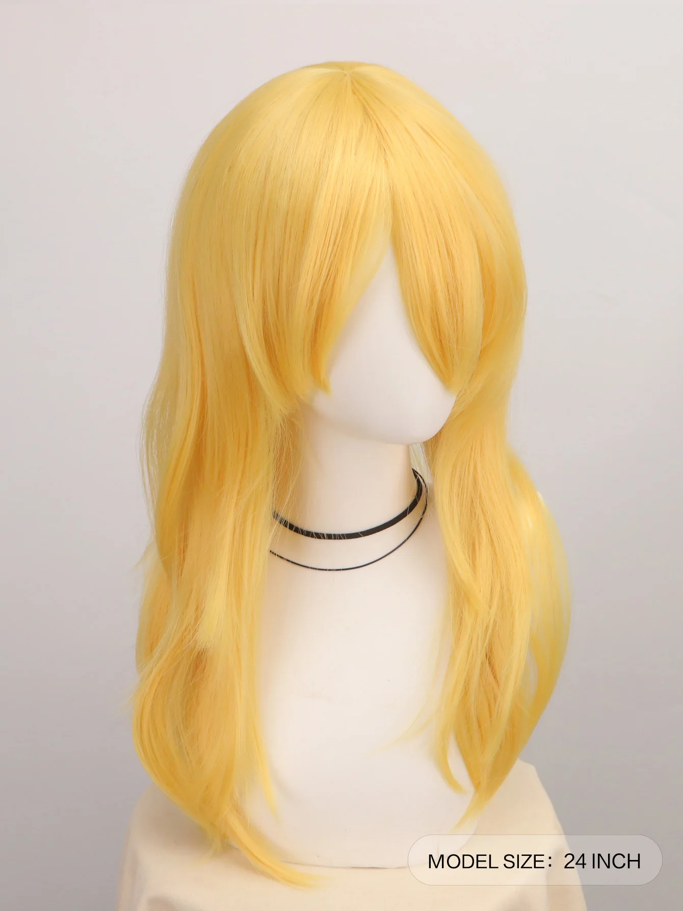 Women'S Yellow Accessories - Gelbe lange tolle gewellte lockige Cosplay-Party-Perücken,