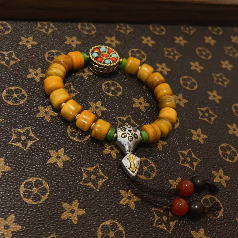 Women Accessories Nepal - Yak Bone passende Nepal-Armbänder für Männer