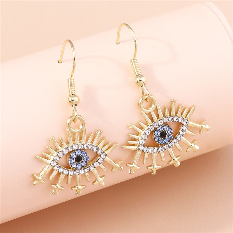 Women Accessories Nepal - Aihua Bohemia Kristall türkische Augen ohrringe