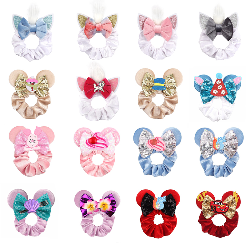 Hair Tie Velvet - Neue Maus Ohren Samt Scrunchies Haarband