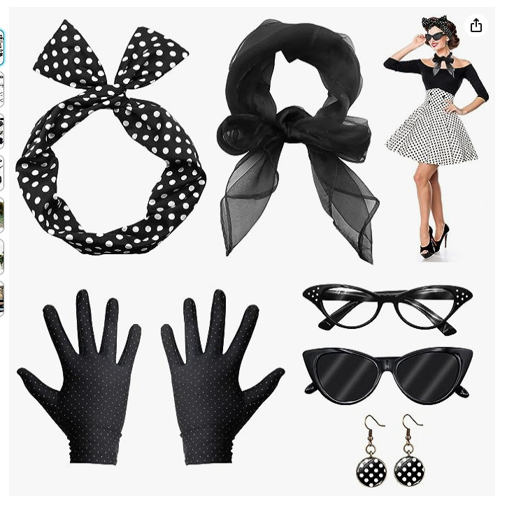 Women'S Accessories In The 1950S - 50er Jahre Disco Kostüm Zubehör 1920er