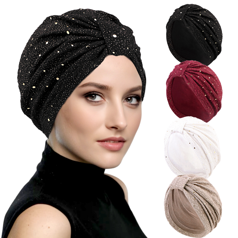 Women Accessories India - Frauen muslimischen geknoteten Turban Kopftuch Twist