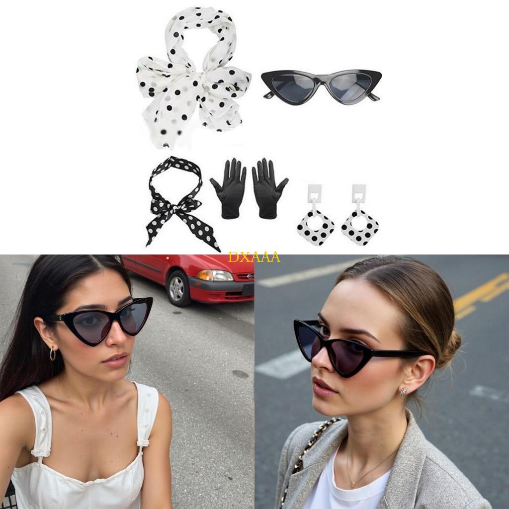 Women'S Accessories In The 1950S - DXAA 50er-Jahre-Rockabilly-Kostüme, 1950er-Jahre-Kostüme, Zubehör, Halloween-Cosplay-Kostüm