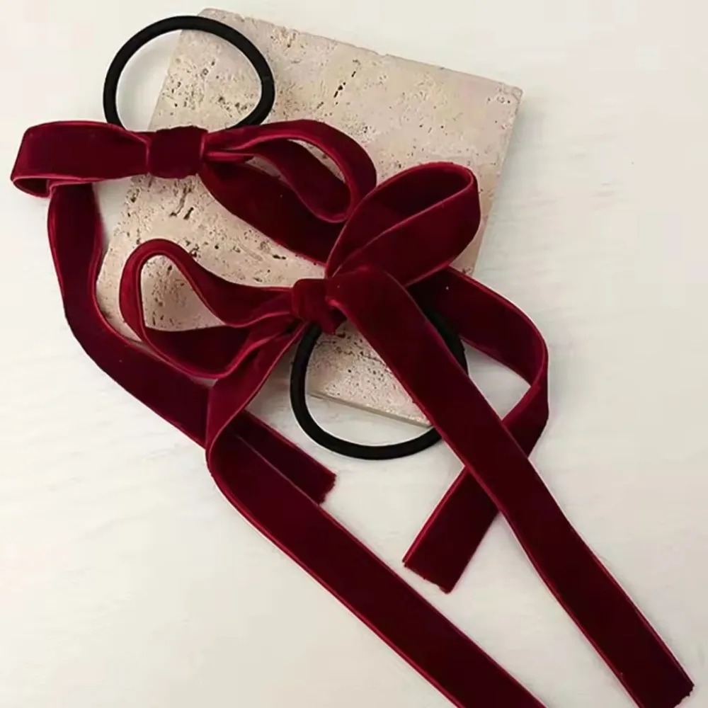 2 Stück Modische Schwarze Samt – Hair Tie Velvet Bewertung und Preis