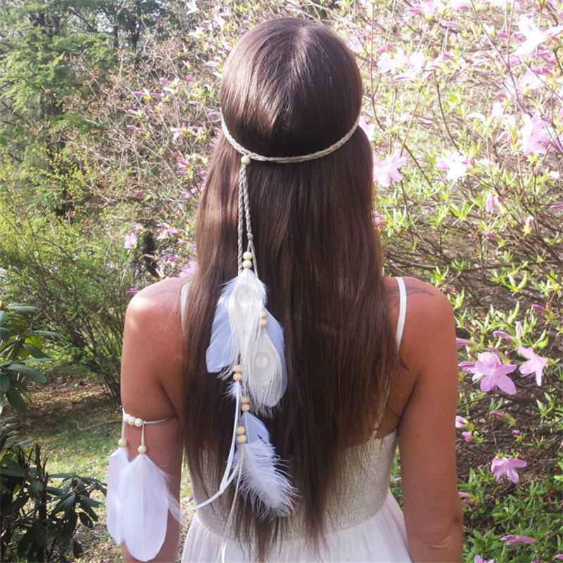 Die Indische weiße Feder Stirn – Women Accessories India Bewertung und Preis