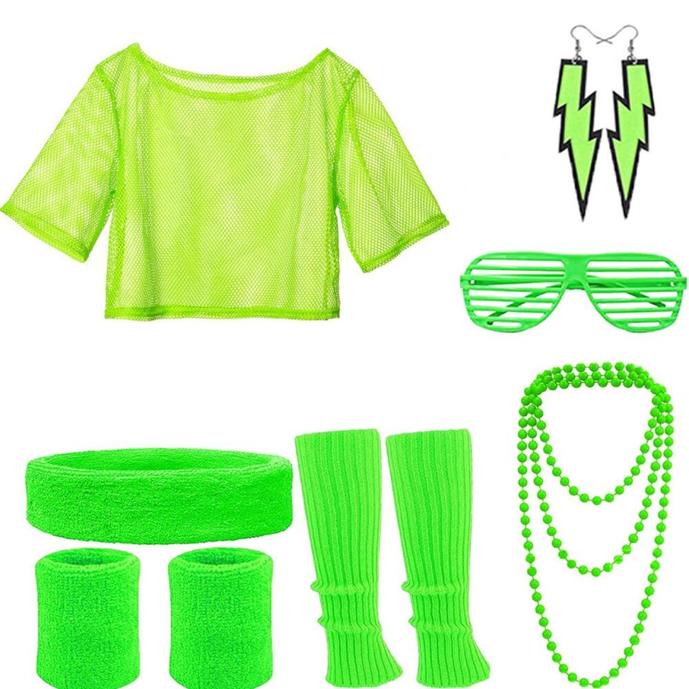 80er Disco-Party-Outfit-Set fü – Women'S Accessories In The 80S Bewertung und Preis
