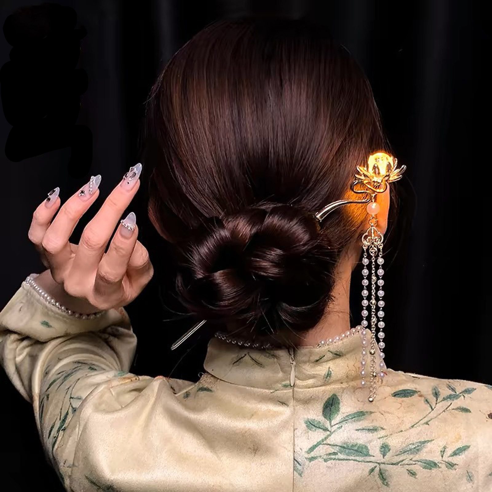 Leuchtende Blumen-Haarnadel, E – Hair Fork Stick Bewertung und Preis