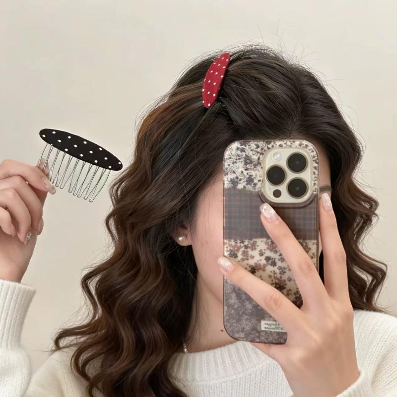 Bestseller Polka Dot Haarkämme – Women Accessories Sale Bewertung und Preis