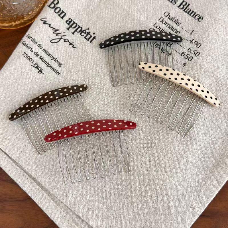 Bestseller Polka Dot Haarkämme – Women Accessories Sale Bewertung und Preis