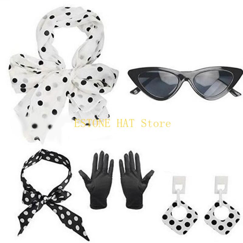 49MF 5-teiliges Rockabilly-Zub – Women'S Accessories In The 1950S Bewertung und Preis