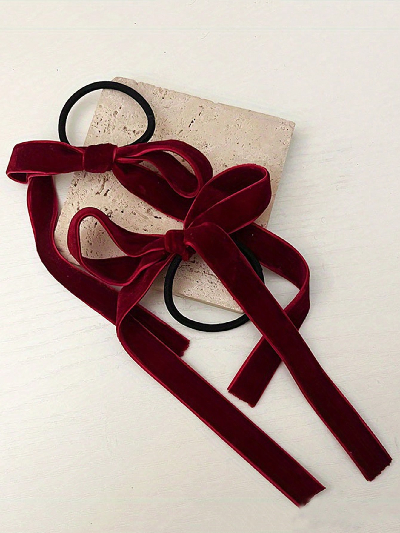 2/8 Stück modische Haargummis  – Hair Tie Velvet Bewertung und Preis