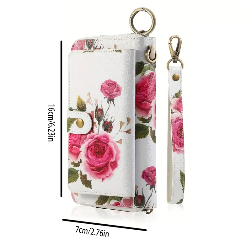 Elegante florale PU-Leder-Clut – Women'S Accessories Purse Bewertung und Preis
