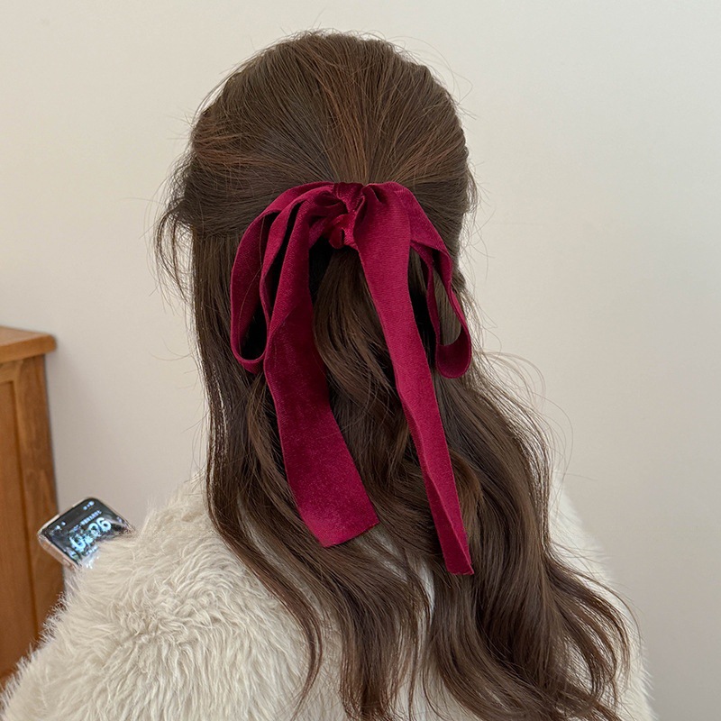Nette Rot Schwarz Samt Band Bo – Hair Tie Velvet Bewertung und Preis