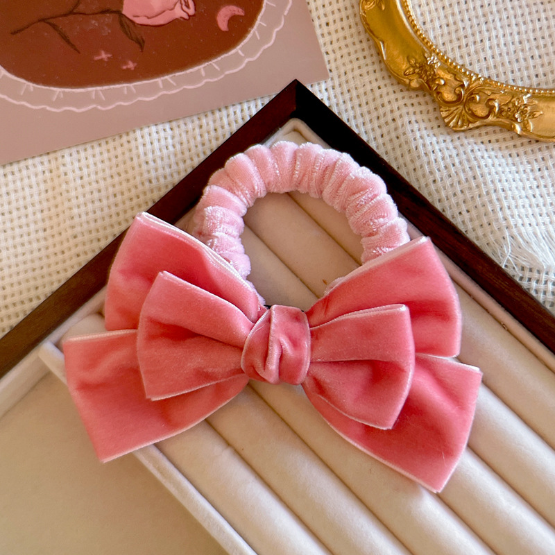 Niedliche Rote Samt-Haarschlei – Hair Tie Velvet Bewertung und Preis
