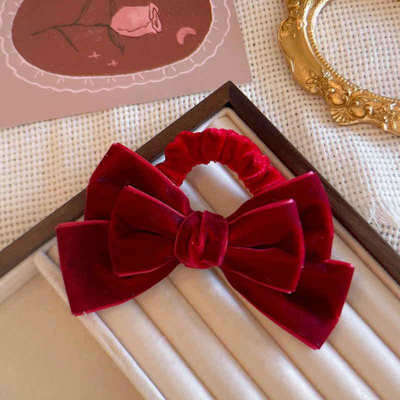 Niedliche Rote Samt-Haarschlei – Hair Tie Velvet Bewertung und Preis