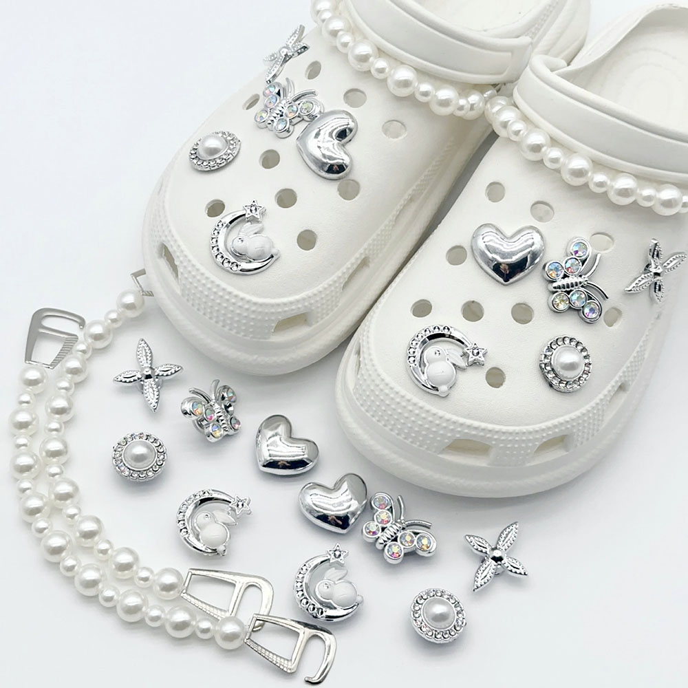Glitzernde DIY-Schuh-Charms fü – Women'S Accessories For Crocs Bewertung und Preis