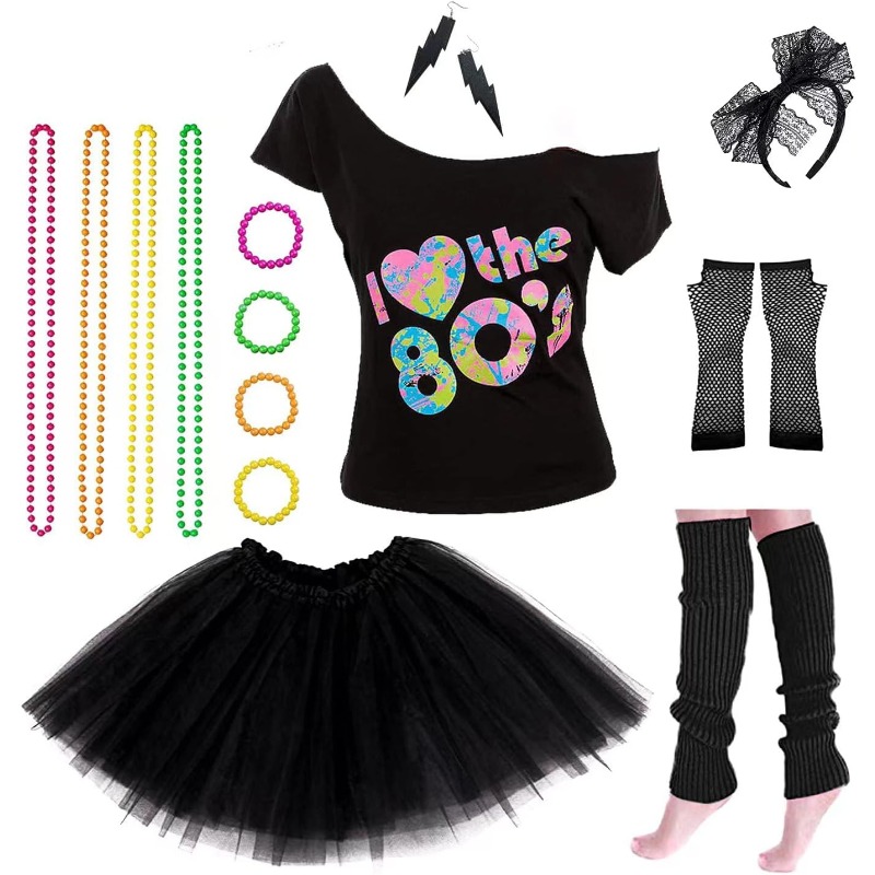 Damen 80er Jahre Kostüme mit Z – Women'S Accessories In The 80S Bewertung und Preis