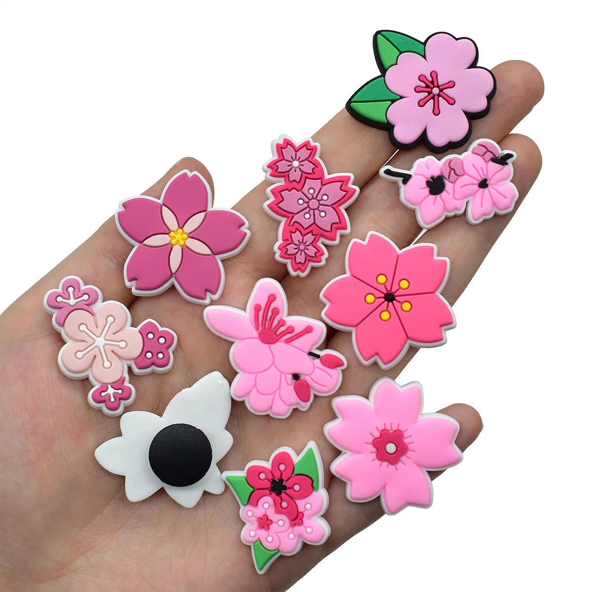 Niedliche rosa Blumen-Schuhanh – Women'S Accessories For Crocs Bewertung und Preis