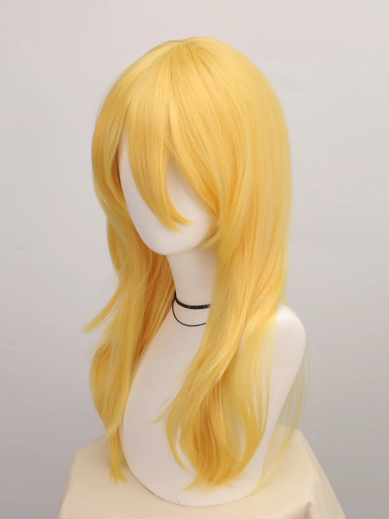 Gelbe lange tolle gewellte loc – Women'S Yellow Accessories Bewertung und Preis