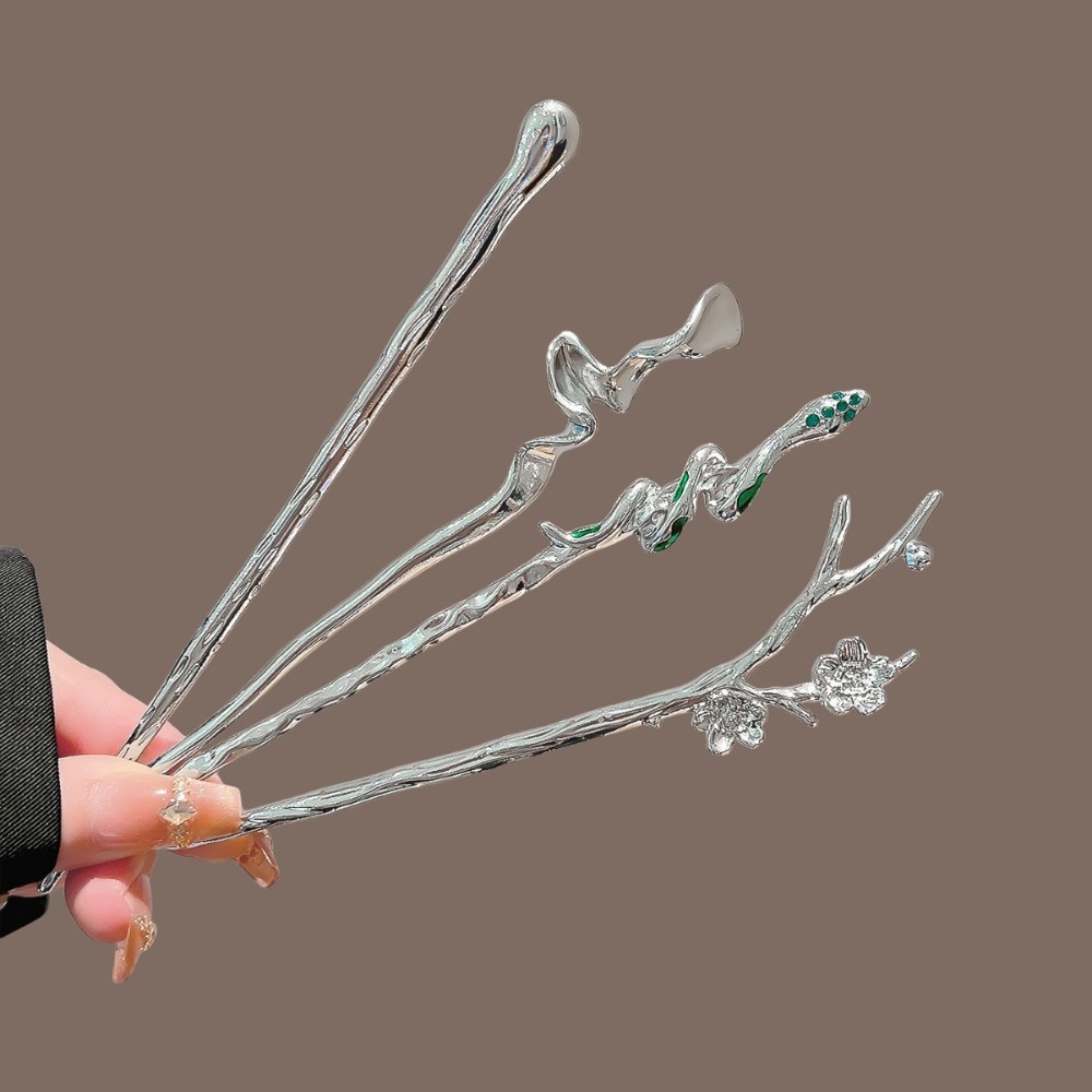 Neuer chinesischer Stil Silber – Hair Fork Stick Bewertung und Preis