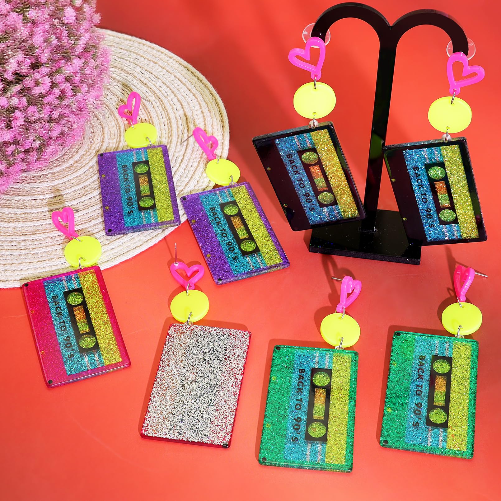 Acryl Runde Tropfen-Ohrringe 8 – Women'S Accessories In The 80S Bewertung und Preis