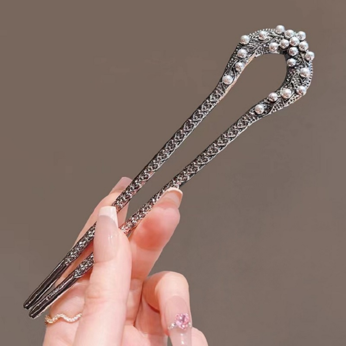 Neue Perle U-förmige Haarnadel – Hair Fork Stick Bewertung und Preis