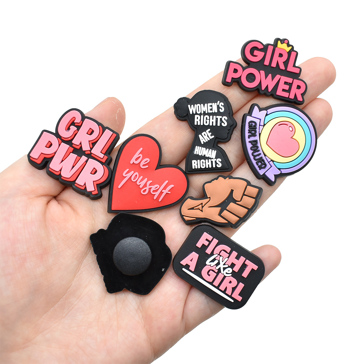 Süße rosa Power Schuh Charms D – Women'S Accessories For Crocs Bewertung und Preis