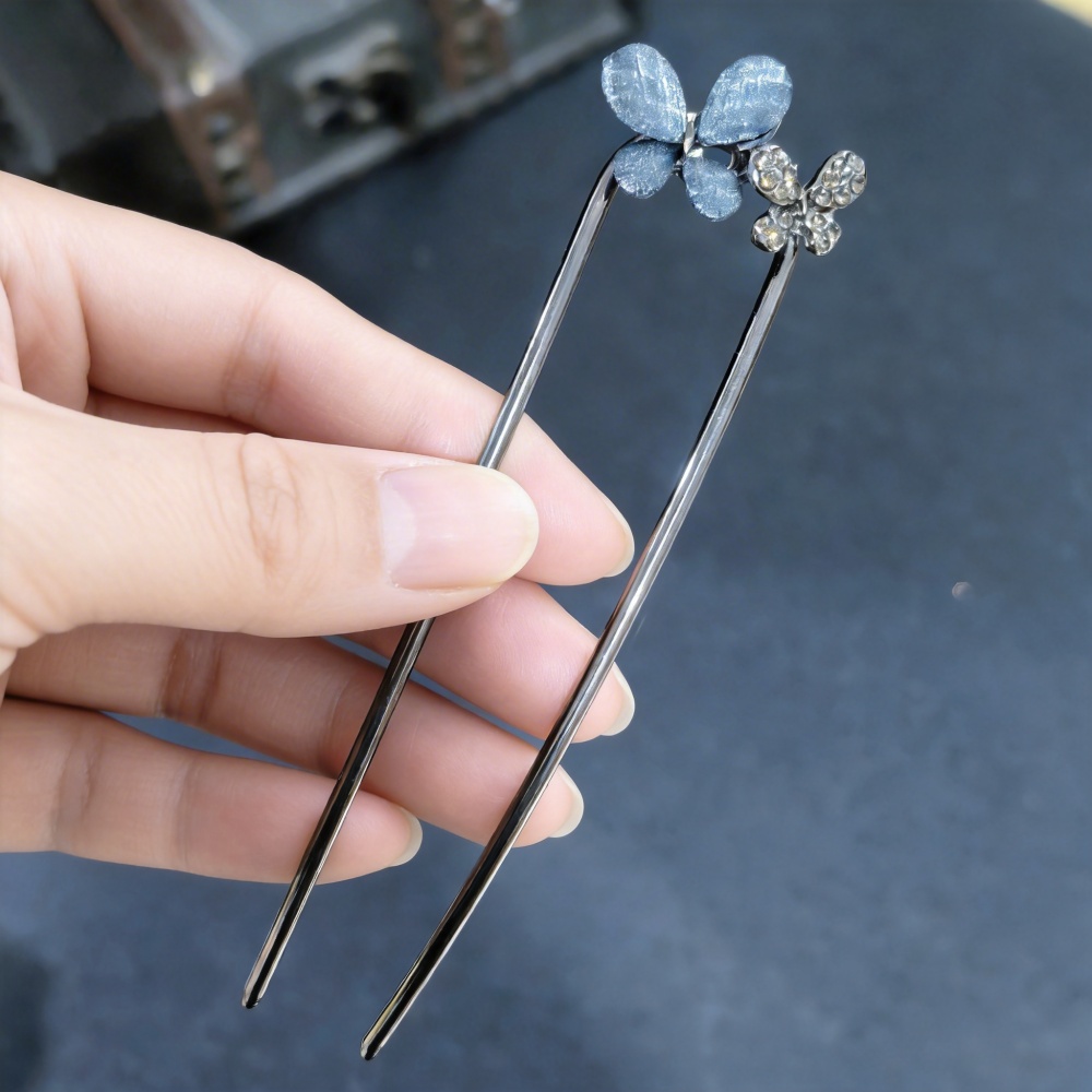 Vintage Haarspange mit Blumen- – Hair Fork Stick Bewertung und Preis