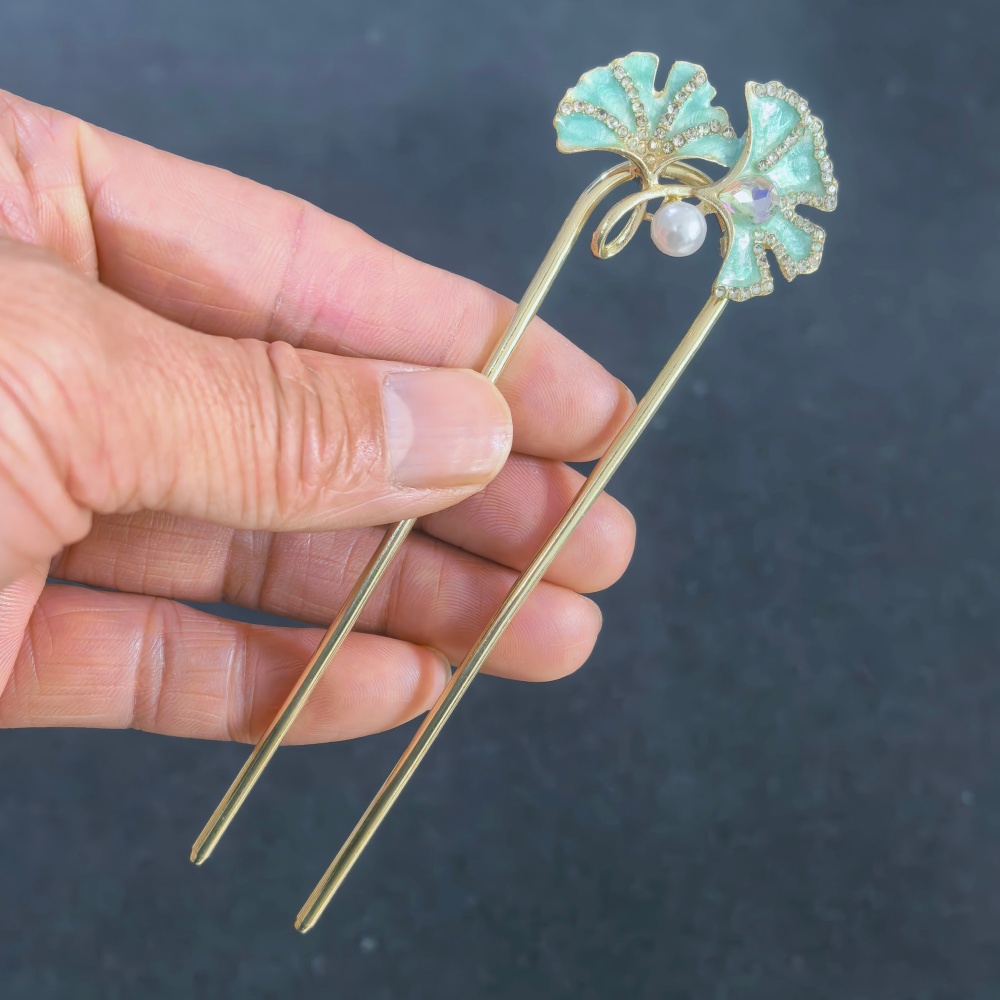 Vintage Haarspange mit Blumen- – Hair Fork Stick Bewertung und Preis
