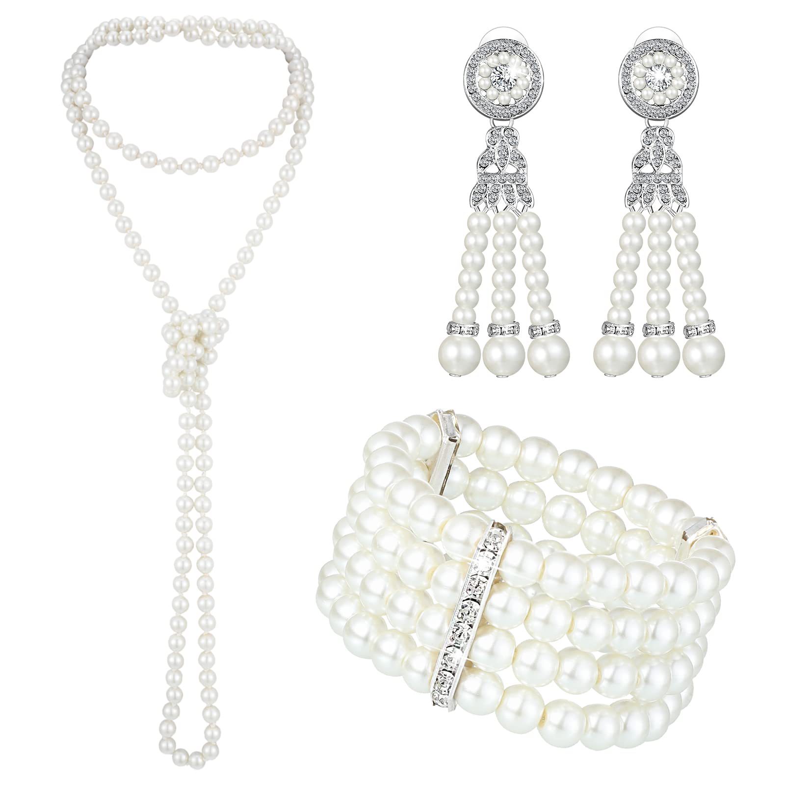 3-piece Set of Long Pearl Neck – Women'S Accessories In The 1950S Bewertung und Preis
