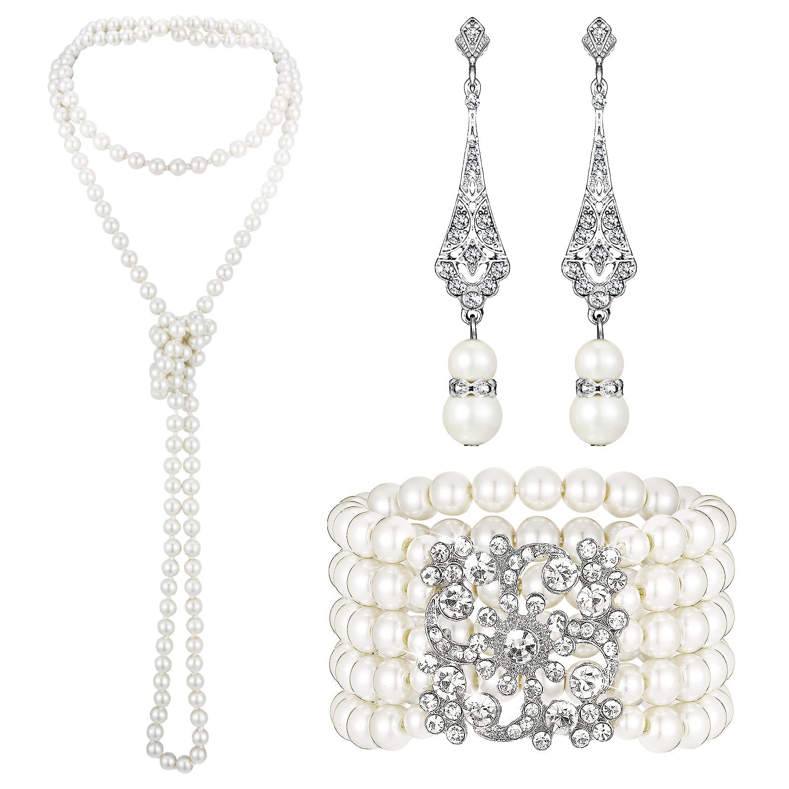 3-piece Set of Long Pearl Neck – Women'S Accessories In The 1950S Bewertung und Preis