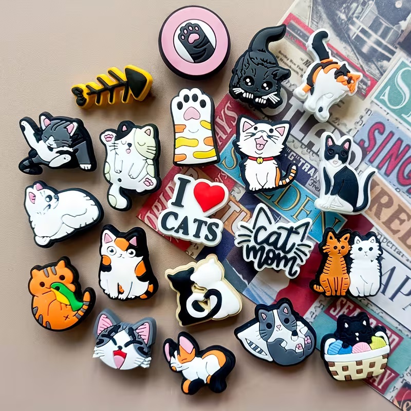 23 Stück Niedliche Katzen-Schu – Women'S Accessories For Crocs Bewertung und Preis