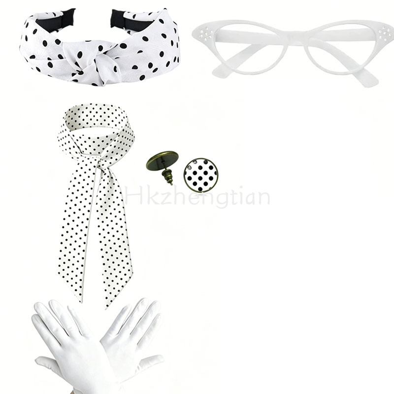 1950er Retro Polka Dot Accesso – Women'S Accessories In The 1950S Bewertung und Preis