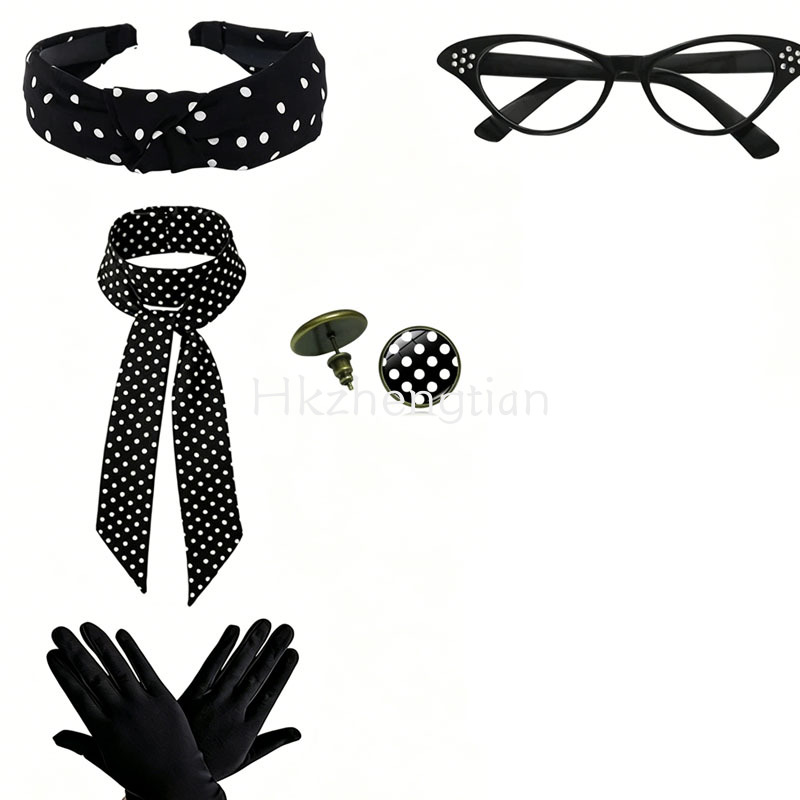 1950er Retro Polka Dot Accesso – Women'S Accessories In The 1950S Bewertung und Preis