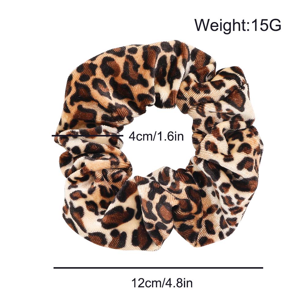 1/6 Stück Leoparden-Samt-Haarg – Hair Tie Velvet Bewertung und Preis