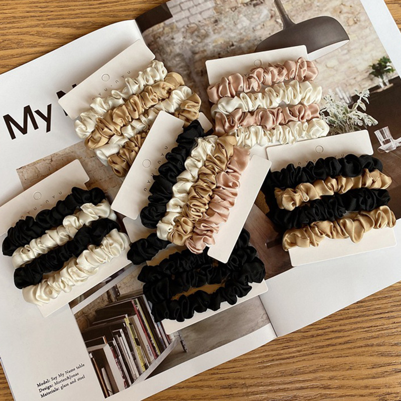 4 Teile/satz Satin Seide Scrun – Hair Tie Velvet Bewertung und Preis