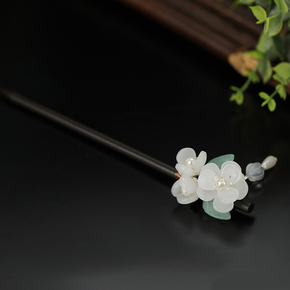 Retro Blume Haarnadel Mit Perl – Hair Fork Stick Bewertung und Preis
